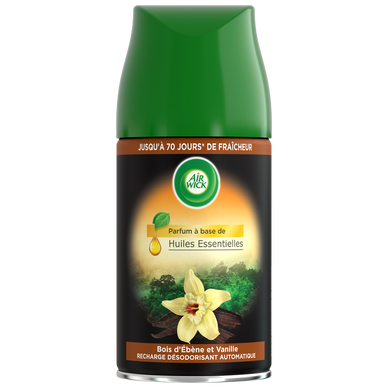 Désodorisant Recharge pour diffuseur Fresh Matic parfum bois d'ébène et vanille desîles bourbon AIR WICK, 250ml