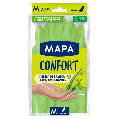 Gants ménagers Bien Etre MAPA, taille M