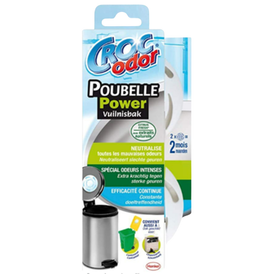 Désodorisant pour poubelle Power CROCODOR, x2