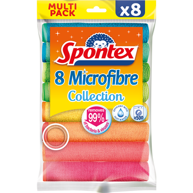 Lavette microfibre maxi pack SPONTEX x8