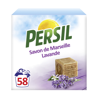 Lessive poudre bouquet de provence  PERSIL 58 lavages