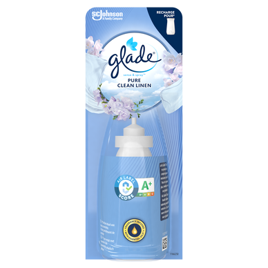 Désodorisant Recharge Diffuseur Sense&Spray Pure Clean Linen aux huiles essentielles GLADE 18 ml