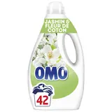 Lessive liquide jasmin & fleurs de coton 1,764L OMO 42 lavages