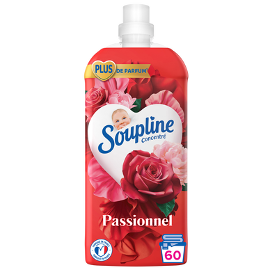 Adoucissant Ultra concentré Emotion Rose SOUPLINE 1,28ml - 60 lavages