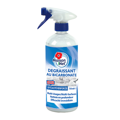 Nettoyant dégraissant bicarbonate MAISON NET spray 750ml