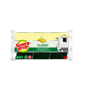 Éponges grattantes vertes SCOTCH BRITE, x6