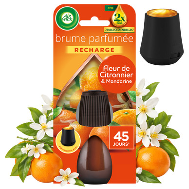 Désodorisant Recharge essential mist fleur de citronnier&mandarinier AIR WICK, 20ml