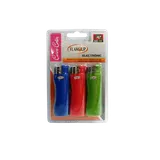 Briquets électroniques Tronic Color sous blister FLAM'UP, x3