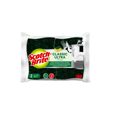 Éponges verte ultra classic SCOTCH BRITE, x2