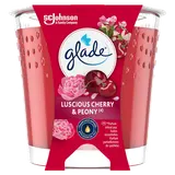 Bougie GLADE Luscious Cherry&Peony sans huile de palme 112g