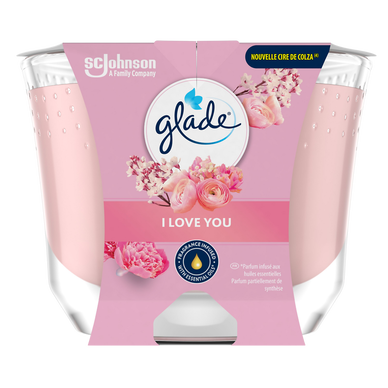 Bougie parfum d'ambiance I love you GLADE - 204g - XL