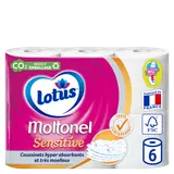 Papier toilette sensitive blanc Moltonel 5P x6 rouleaux
