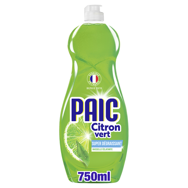 Liquide vaisselle citron vert PAIC éclat 750ml
