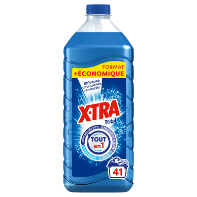 X-TRA - Lessive liquide - 4+1 - 41 lavages - 1.845 l