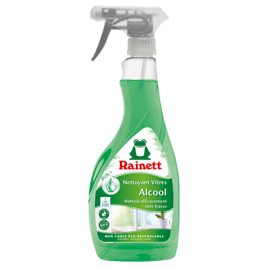 Nettoyant vitre RAINETT ecolab.alcool spray eco-concu 500ml