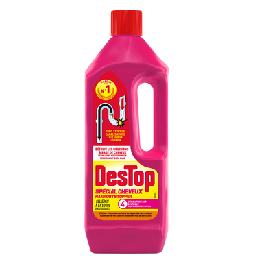 Déboucheur gel DESTOP spécial cheveux 1L