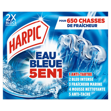 Eau bleue HARPIC x2