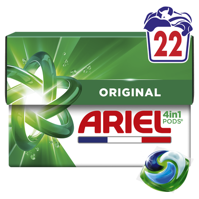Lessive en capsules ARIEL 4en1 PODS original x22 lavages