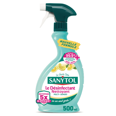 Désinfectant nettoyant SANYTOL multi-usages citron 500ml