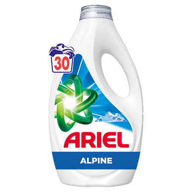 Lessive liquide ARIEL détergent alpine 30 lavages 1,35l