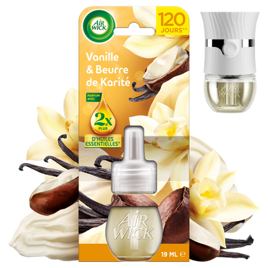 Désodorisant Recharge diffuseur électrique AIR WICK vanille & beurre de karité 19ml