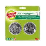 Eponge à récurer en acier inoxydable SCOTCH-BRITE x2