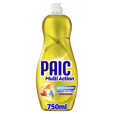 Liquide vaisselle PAIC Multi-Action Fraîcheur agrumes 750ml