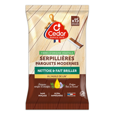 Serpillères parquets modernes O'CEDAR - x15