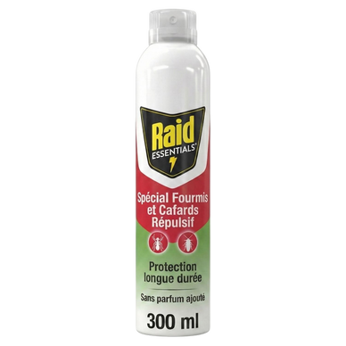 RAID ESSENTIALS répulsif spé.fourmis & cafards TP18 300ml