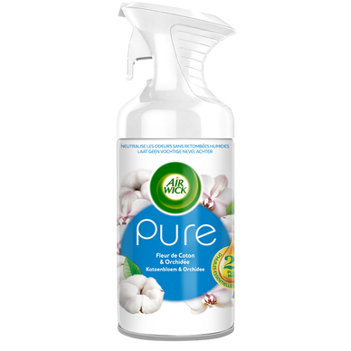 Désodorisant AIR WICK Pure Fleur de Coton & Orchidée 250mL