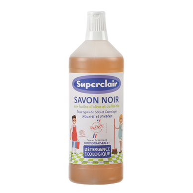 Savon noir olive lin SUPERCLAIR 1l