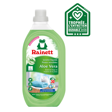 Lessive liquide RAINETT aloe vera 30 lavages 1.5L