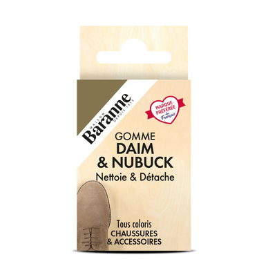 Gomme à daim BARANNE Nettoie & Détache x1