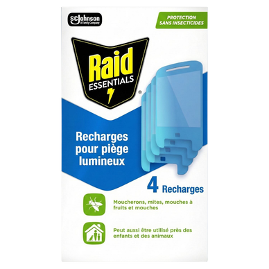 Recharges pièges lumineux RAID ESSENTIALS x4