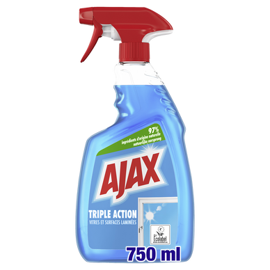 Nettoyant vitres triple action AJAX - spray 750ml