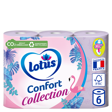 Papier toilette collection avec aqua-tube Lotus 2P X6 RLX