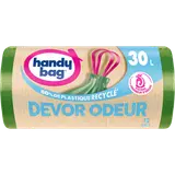 Sacs poubelle poignées coulissantes devor odeur 80% plastique recycléHANDY BAG 30L x12