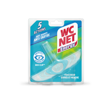 Bloc wc anti tartre 5 actions fraicheur grivrée/menthe WC NET 38g