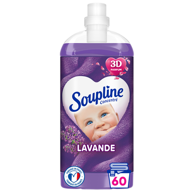 Adoucissant concentré lavande 3D SOUPLINE 1,35L - 64 lavages