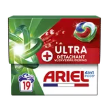 Lessive en Capsules Ariel 4en1 PODS + Ultra Détachant 443g 19 lavages