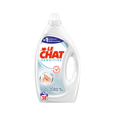 Lessive LE CHAT sensitive 0% haute tolérance 38 lavages 1,71L