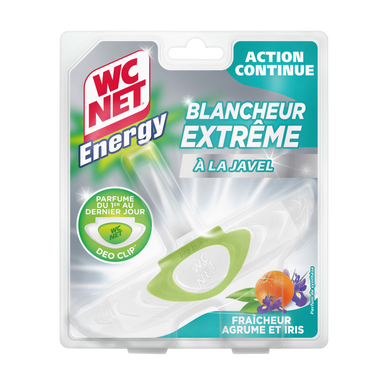 Bloc wc blancheur extreme à la javel fraicheur agrmumes iris 38g