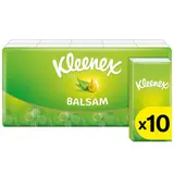 Mouchoirs balsam regular KLEENEX, étuis x10