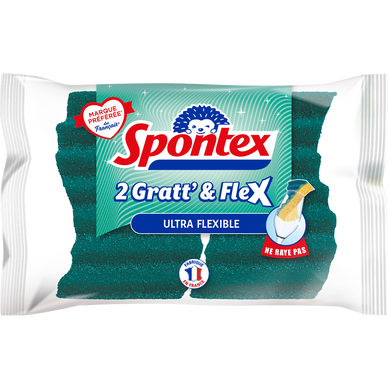 Eponges gratt&flex SPONTEX x2
