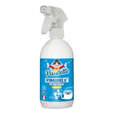 Nettoyant ménager anticalcaire au vinaigre citron PAULETTE - Spray 500ml