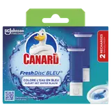 Recharge bloc sans cage nettoyant WC CANARD Fresh Disc bleu