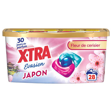 Lessive X-TRA triocaps évasion Japon x28