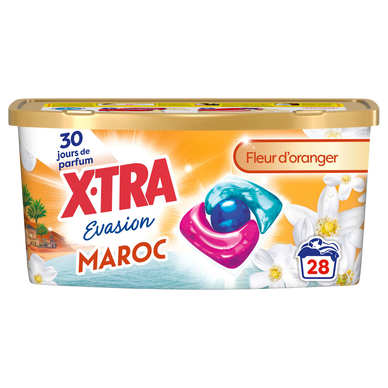 Lessive X-TRA triocaps évasion Maroc x28