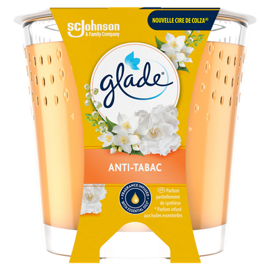 Bougie Parfum d'ambiance anti-tabac GLADE 112g