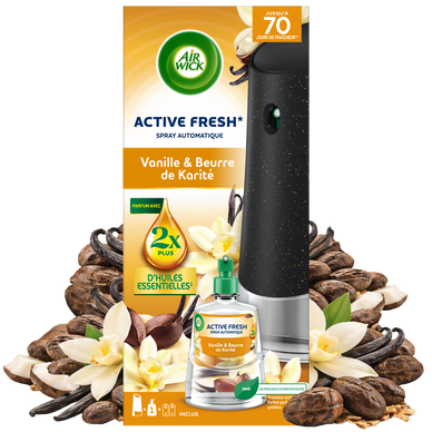 Désodorisant Spray automatique sans gaz active fresh vanille /chevrefeuille AIR WICK